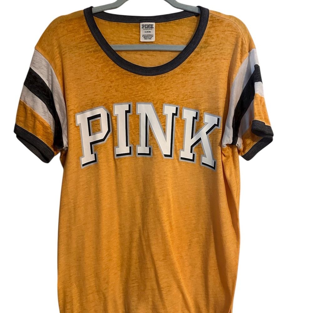 PINK Victoria's Secret Mustard Tee